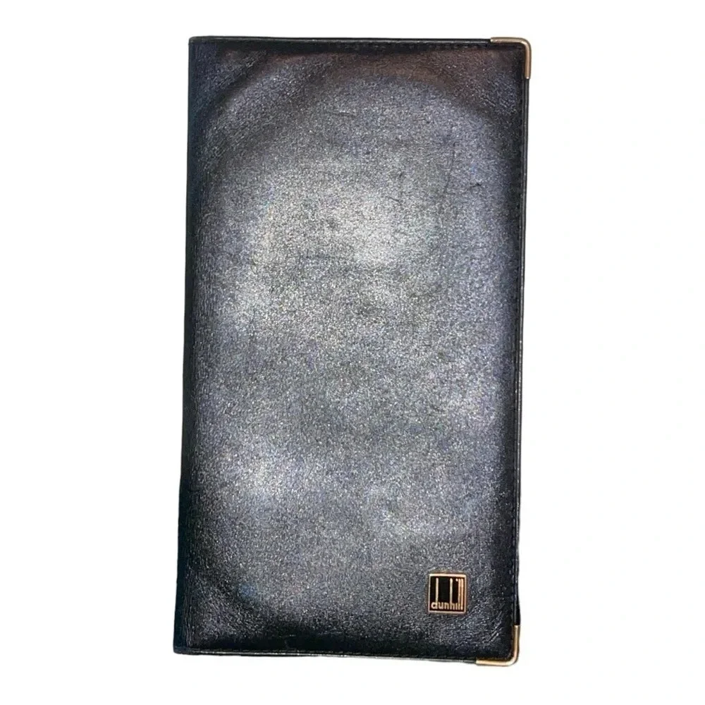 Dunhill VERTICAL Long Bifold Leather Wallet
